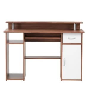Alphason Albany Office Desk - Walnut