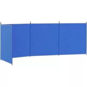 Outsunny Camping Windbreak Portable Wind Blocker Privacy Wall, 540cm x 150cm - Blue