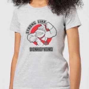 Nintendo Donkey Kong Strong Like Donkey Kong Womens T-Shirt - Grey - 3XL