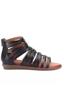 Hush Puppies Hush Puppies Katy Gladiator Flat Sandals, Black, Size 4, Women