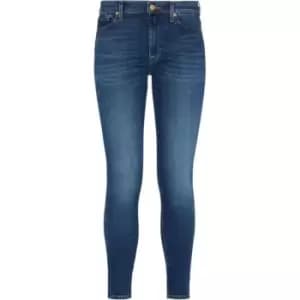 7 For All Mankind High Waist Skinny Crop Jeans - Blue
