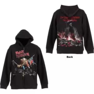 Iron Maiden - Scuffed Trooper Unisex X-Large Zipped Hoodie - Black