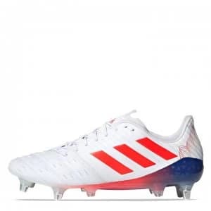 adidas Predator Malice Control SG Rugby Boots - White/Red/Blue