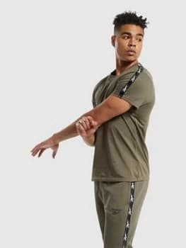Reebok Essentials Tape T-Shirt, Green Size M Men