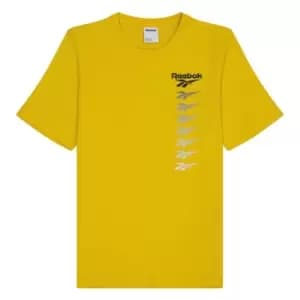 Reebok Lost and Found Crew T-Shirt Mens - Yellow