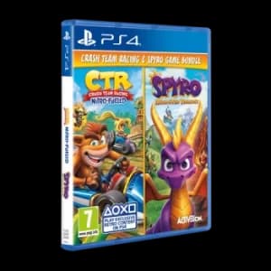 Crash Team Racing Nitro Fueled & Spyro Reignited Trilogy Double Pack PS4 Game