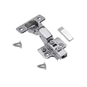GTV Soft Close Half Overlay 35mm Cabinet Door Hinge 3D Eccentric Adjustment, Pac