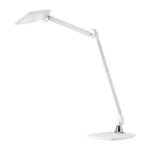 Lampe de bureau aluminium blanc hauteur 750 mm pied avec LED