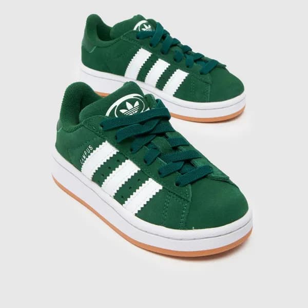 adidas dark green campus 00s Boys Junior trainers Dark Green UK 10 (EU 28)