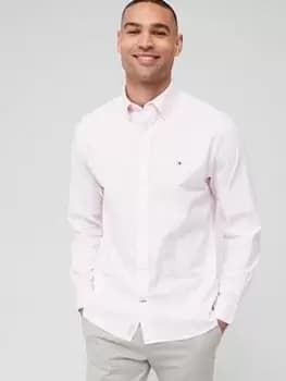 Tommy Hilfiger 1985 Flex Oxford Stripe Rf Shirt, Pink Size M Men