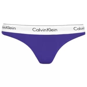 Calvin Klein Cotton Thong - Purple
