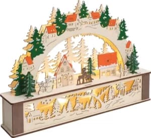 St Helens H&G Wooden Light Up Festive Arch