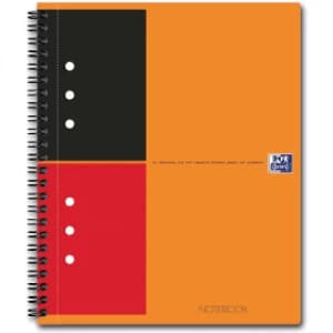 Oxford International A5 Lined Spiral Notebook - Orange