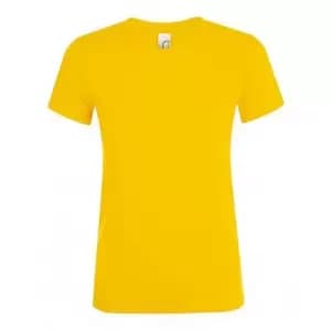 SOLS Womens/Ladies Regent Short Sleeve T-Shirt (M) (Gold)