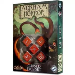 Arkham Horror Cursed Dice Set Red & White Board Game