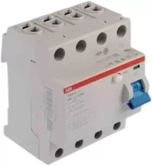 ABB 4 Pole Type A Residual Current Circuit Breaker, 25A F204, 30mA