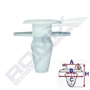 ROMIX Clip, trim-/protection strip A15814 VW,SEAT,Transporter IV Bus (70B, 70C, 7DB, 7DK, 70J, 70K, 7DC, 7DJ)