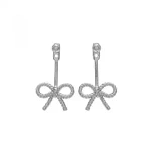 Ladies Olivia Burton Sterling Silver Vintage Bow Jacket Earrings