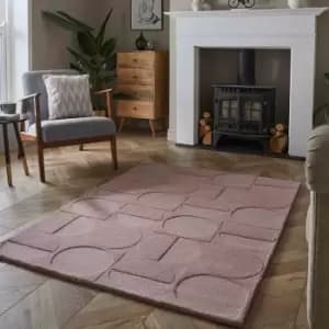 Mayfair Arabella 120x170cm Mauve Wool Rug