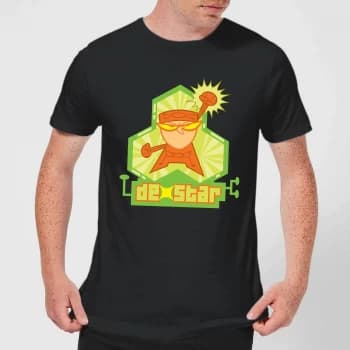 Dexters Lab DexStar Hero Mens T-Shirt - Black - 3XL - Black