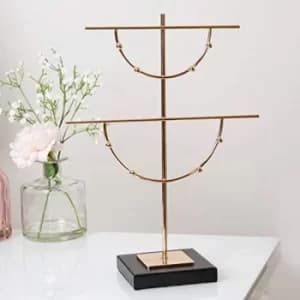 Estella Gold Finish Metal Jewellery Hanger