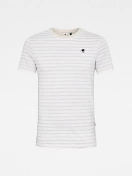 G-Star RAW Stripe T-Shirt - White, Size 2XL, Men