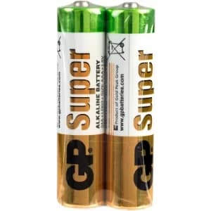 GP GPPCA24AS004 Alkaline AAA Batteries (Pack 2)