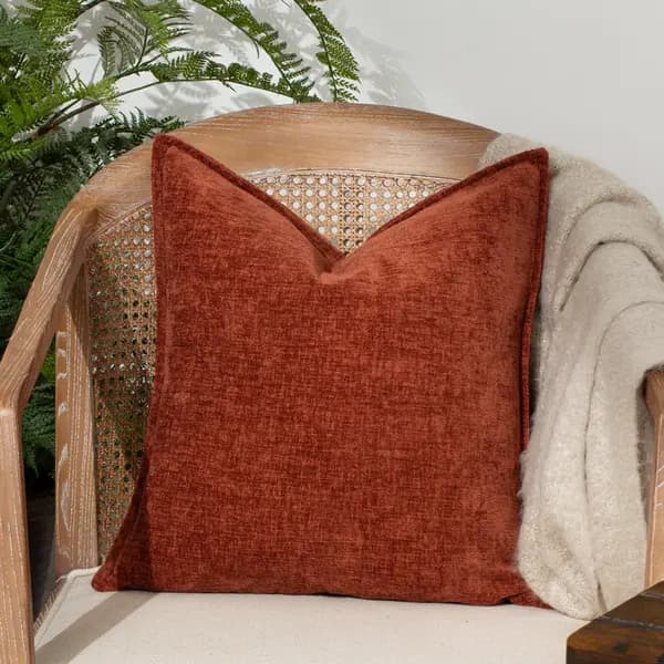 Buxton Cushion Burnt Orange, Burnt Orange / 50 x 50cm / Polyester Filled