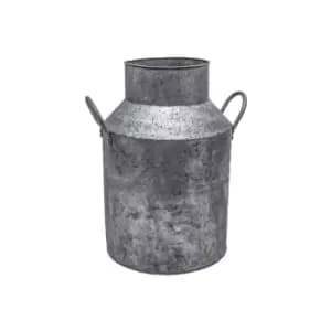 Ivyline Galvanised Milk Churn H:42 Cm