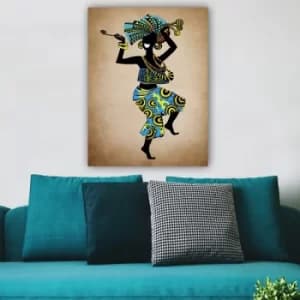 12658749251_70100 Multicolor Decorative Canvas Painting