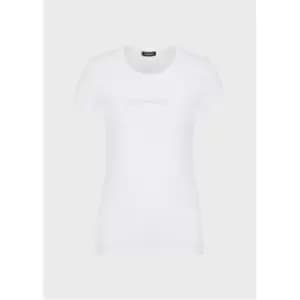 Emporio Armani Ladies Knitted T-Shi - White