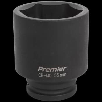 Sealey 3/4" Drive Deep Hexagon Impact Socket Metric 3/4" 55mm