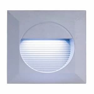 KnightsBridge IP44 Square 14 White LED Recessed Stair and Wall Guide Light - White