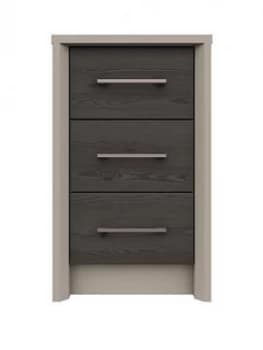 Smyth Ready Assembled 3 Drawer Bedside Chest