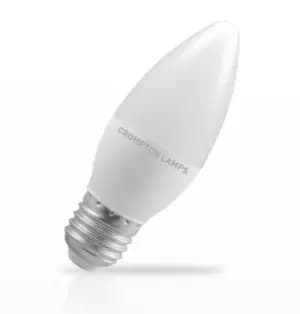 Crompton Lamps LED Candle 5.5W E27 Dimmable Daylight Opal (40W Eqv)