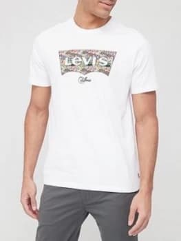 Levis Housemark Batwing T-Shirt - White Size M Men