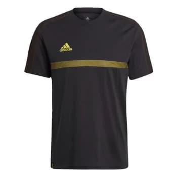 adidas Messi 3-Stripes Tee Mens - Black