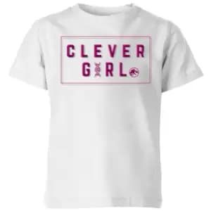 Jurassic Park Clever Girl Kids T-Shirt - White - 11-12 Years