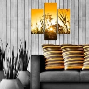 3MDF-065 Multicolor Decorative MDF Painting (3 Pieces)