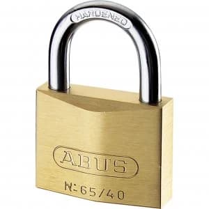 Abus 65 Series Compact Brass Padlock Master Keyed 40mm Standard MK65401