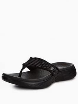 Skechers On The Go 600 Flip Flop Black Size 4 Women