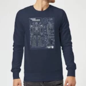 Transformers Optimus Prime Schematic Sweatshirt - Navy - 3XL