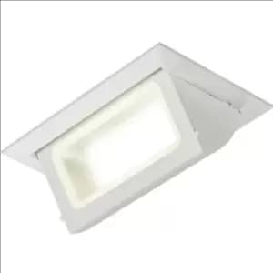 KnightsBridge 230V 40W Recessed LED Rectangular Wallwasher