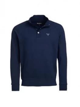 Barbour Half Zip Sweat Top - Navy