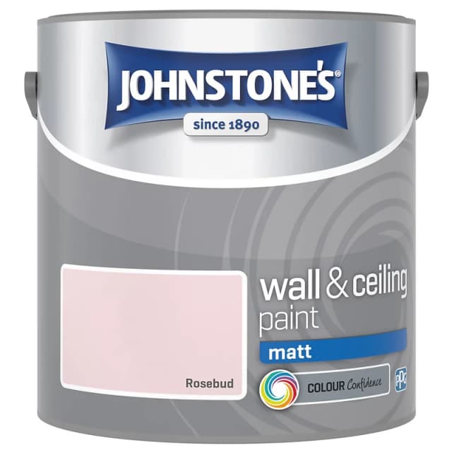 Johnstone's Matt Emulsion Paint, 2.5L, Rosebud