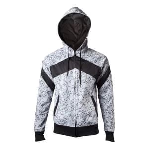 Sony - Controllers All-Over Mens XX-Large Hoodie - White/Black