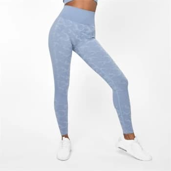 Everlast Seamless Camo Leggings - Dusk Blue