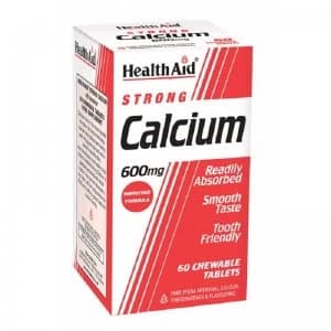 Health Aid Strong Calcium 600mg 60 Chewable Tablets