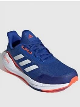 adidas EQ21 Run Junior Trainer - Blue/White, Size 4