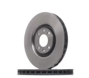 PAIR PAINTED BREMBO BRAKE DISCS 09.7398.11